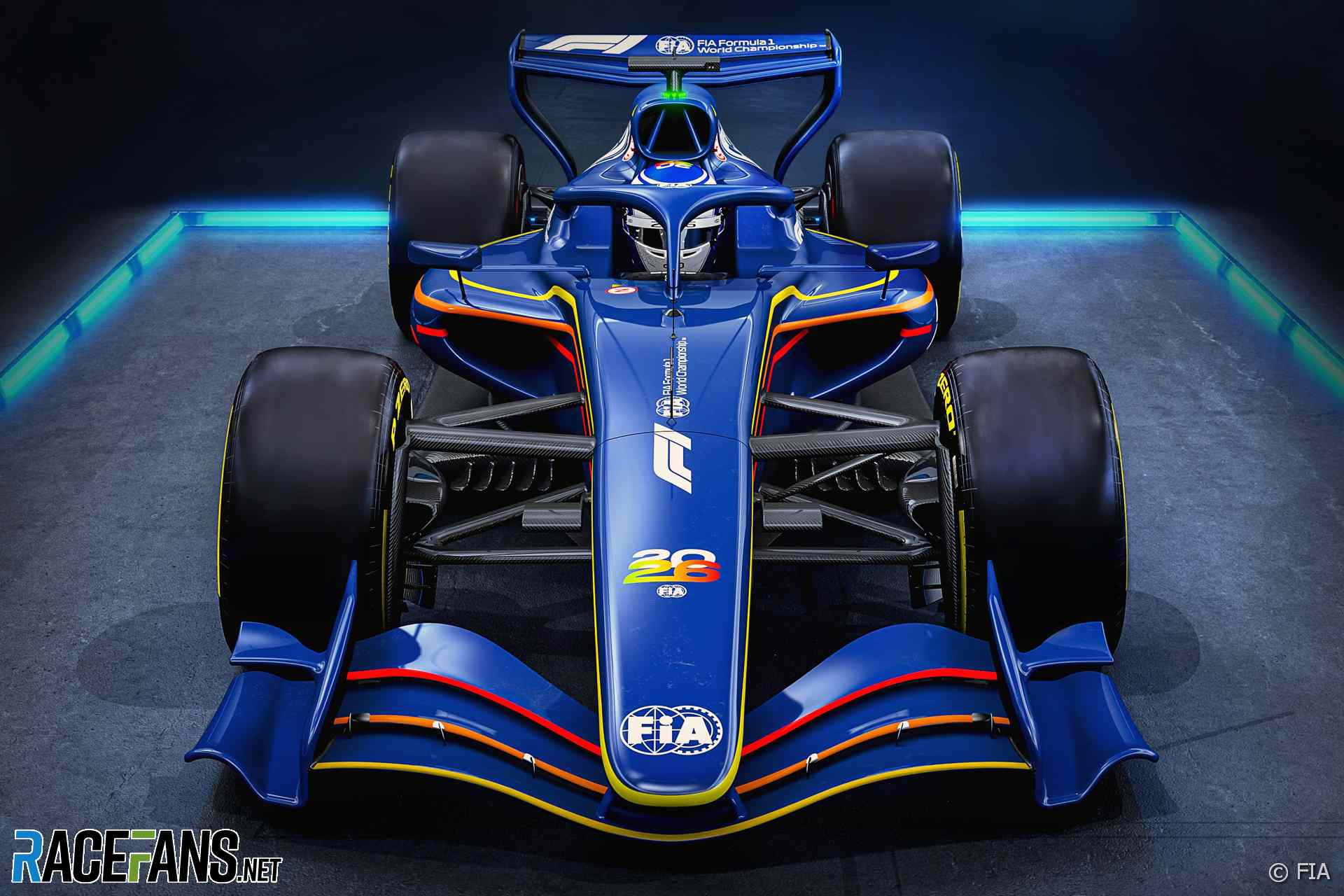 2026 Formula 1 car rendering